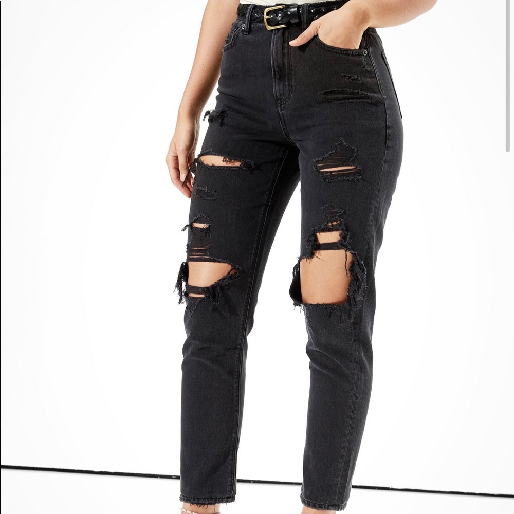 Black Mom Jeans